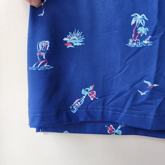 SCALES Men's XL Golf Polo UPF 50+ | Clubhouse Performance Hula Surf & Slay NWT - Picture 6 of 13